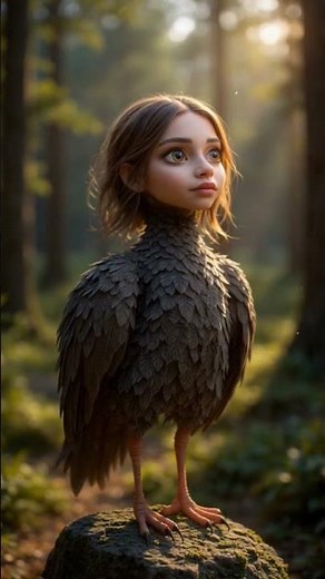 “The Girl Who Became a Bird 🕊️ | Magical Transformation Animation”#viralvideo #funny #kids