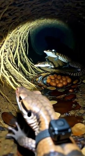 Pink-Tongued Skink POV: Micro Camera Explores Australian Rainforest Burrows