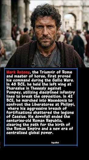 Mark Antony: The General Who Lost Everything