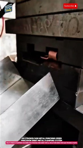 Multi Punch Stamping Machine 120 Strokes/min Sheet Metal Hole Punching for Electronics Parts