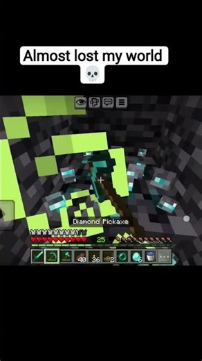 Almost lost my world 🌎 funny moment in Minecraft shorts 💀#viral #minecraft #shorts