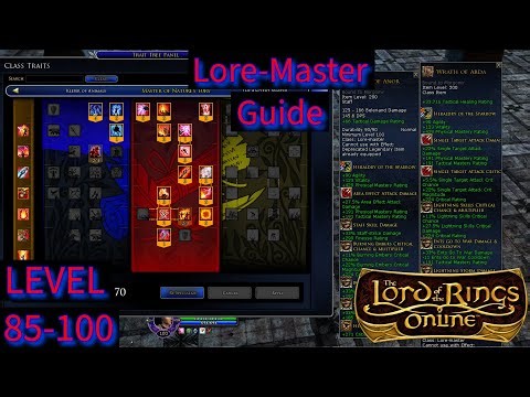 Lore Master Guide Level 85-100 Caps. LOTRO 2025