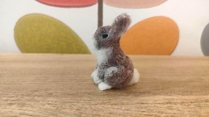 Felted Rabbit, Small Needle Felt Bunny Easter Real Handmade Animal - Etsy