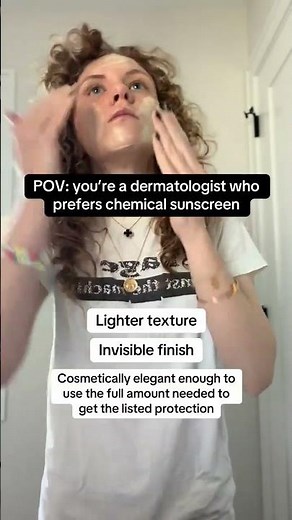 As a board-certified dermatologist, chemical sunscreen is usually my pick — and here's the