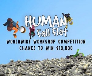 Created a Steam Workshop level that deserves a place in Human: Fall Flat history? Then enter our new WORKSHOP COMPETITION for your chance to win $10,000 💰 and see your design published alongside our OFFICIAL level for PC and consoles! For more details, click here 👉 http://bit.ly/2IJwxIp | Human: Fall Flat