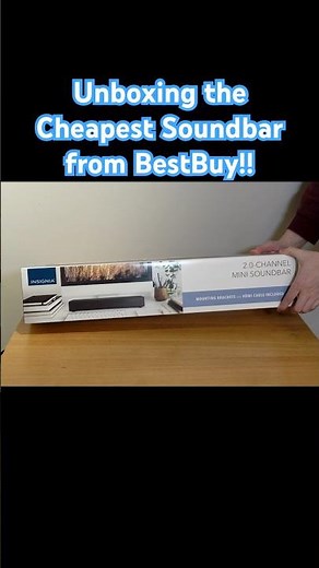 Unboxing the Cheapest Soundbar from BestBuy!! Insignia 2.0 Mini Soundbar #unboxing #tech #fyp #fypシ