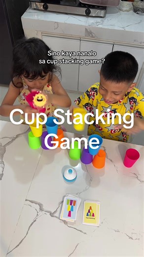 Masayang Cup Stacking game with kids or with the whole family #games #cupstacking #stackingcups #familygames #gamesforkids