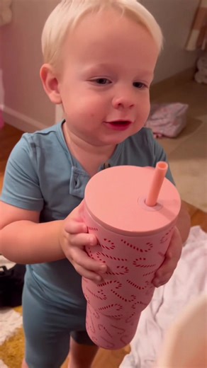 Cheers! #toddler #toddlers #cheers #mom #moms #momtok #momlife #funnt #cutebaby | Kadyn