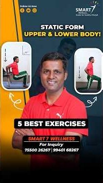 5 best static exercises for your upper & lower body! | Smart 7 Wellness