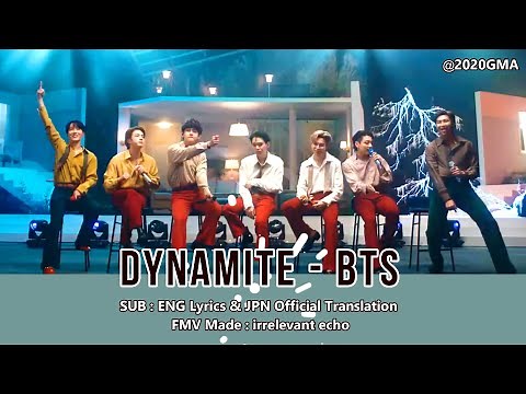 Dynamite - BTS ENG/JPN (英語＆日本語 字幕）