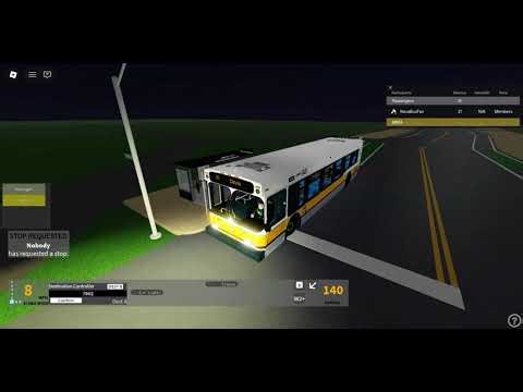 Roblox NEW V.1.5.6 [NOUVEAU!] Boston Bus Simulator MBTA Revenu service on a 2008 New fyer D40LF 0800