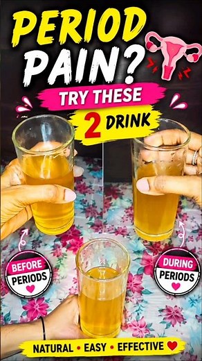 PAINFUL PERIODS?🙂‍↕️2 Best Drinks for Period Cramps | Fast Relief Natural Home Remedy