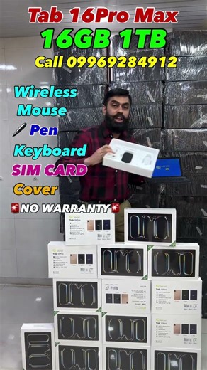 Tab 16Pro Max 16GB RAM 1TB ROM 10” slim tab