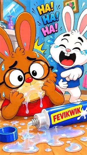 Honey Bunny 😱 GLUE TOOTHPASTE! 😂