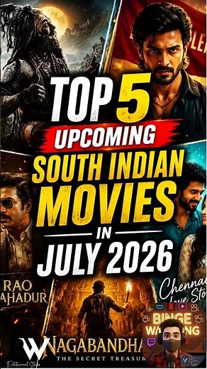 Top 5 Upcoming South Indian Movies Releasing in July 2026