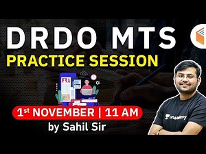 DRDO MTS 2020 | DRDO MTS Maths Practice Session by Sahil Khandelwal