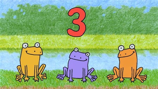 Sesame Street - 3 Happy Frogs Video | PBS KIDS