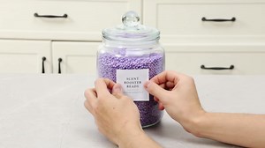 4 Pack Glass Jars with Lids and Labels, Glass Containers for Laundry Room Organization and Storage, Half Gallon Airtight Glass jars Holder for Laundry Detergent, Pods, Scent Booster Beads, 4 Spoons