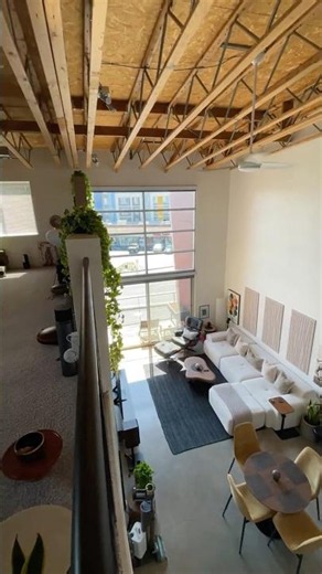 Loft Living 🛋️ #interiordesign #home #interiordesigner #loft #design #architecture #loftdesign