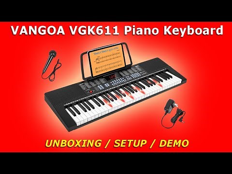 VANGOA VGK611 Keyboard Piano | Unboxing and Demo