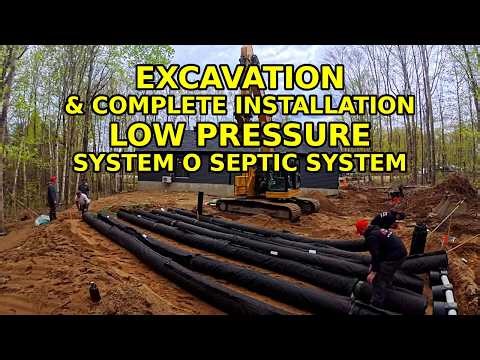 Complete System O Septic Installation | Low Pressure Enviro-Septic System Step by Step