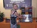 Fabulous in florals! Kaley Cuoco rocks tier dress for Panera