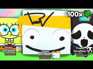 i Hatched 21 TITANICS in Pet Simulator 99!!