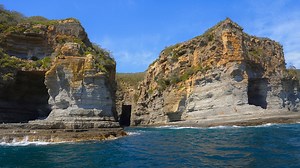 Sea Cliffs and Rock Formations, Tasmania Australia in 4K