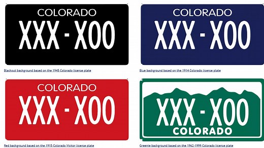 Here's the story behind those new black Colorado license plates