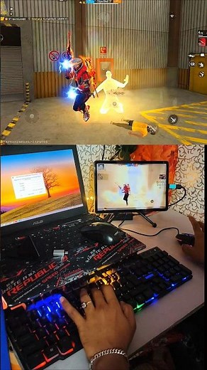 awm king😱How to play free fire with keyboard mouse in mobile |⌨️🖱️📱 Android pad