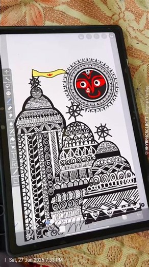 Jai jagannath | Debasnana purnima✨Drawing Lord Jagannath: Mesmerizing Mandala Art