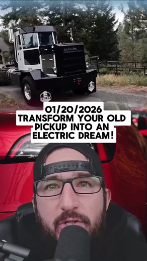 Transform Your Old Pickup into an Electric Dream! 🔋🚚 #ElectricTruck #EdisonMotors #SustainableTransport #fyp #fornature #tiktok #realbrianmello #trucking #foryou #dieseltruck