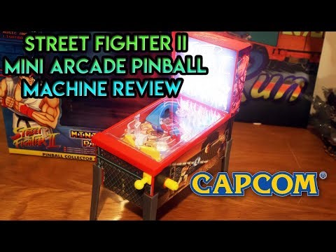 Street Fighter II Mini Arcade Pinball Machine Review by Capcom