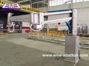 [Hot Item] Cattle Carcass Meat Loading Hydraulic Arm Machine Abattoir Equipment