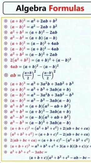 algebra formula trigonometry #trending #intresting #formula #shortvideo #viralvideo