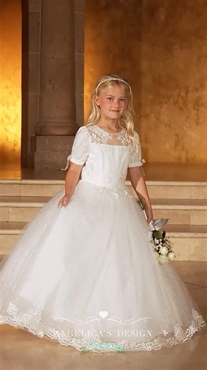 🌷Style: RB9190 ✨Baptism & First Communion🌷✨Flower Girl Dresses ✨Angelica's Design Store ✨