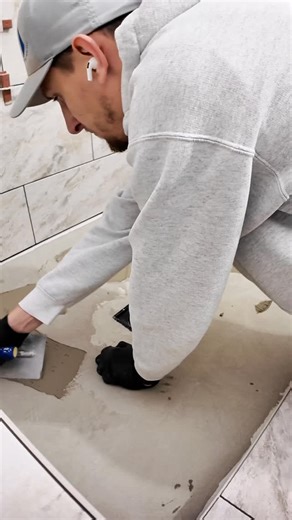 14K views · 2.3K reactions | Mosaic Shower Floor | Clean Lines &...