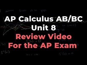 AP Calculus AB / BC Unit 8 (Review for AP Exam)