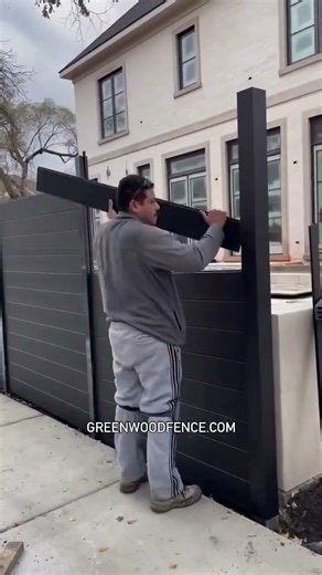 Black Composite Fence Install | Modern and Luxurious Privacy Fence