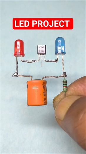 LED FLASHER CIRCUIT || #short #diy #experiment