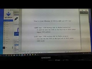 How to Create the USB booting disk by MBR and GPT Type