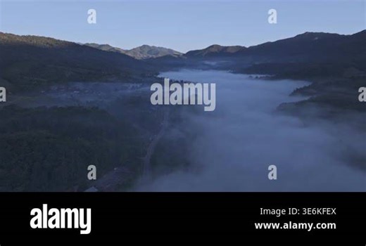 Misty sunrise in the valley