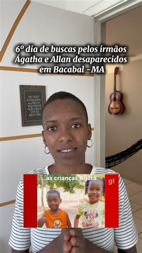 Vick Lemos on Instagram: "6º dia de buscas pelos irmãos Ágatha e Allan desaparecidos em Bacabal - MA O menino de 8 anos permanece internado no Hospital Geral de Bacabal, acompanhado pelos pais. Ele se recupera bem, recebe cuidados médicos e acompanhamento psicológico, mas ainda não há previsão de alta. Segundo boletim médico, a criança está consciente, orientado e aceitando a dieta. O estado geral é regular, mas estável, com prognóstico favorável. De acordo com a secretária de Saúde de Bacabal, 