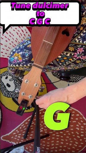 How to tune a mountain dulcimer to CGC tuning #mountaindulcimer #dulcimer