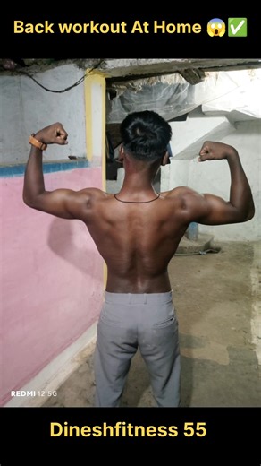 Back Workout 🔥 At Home ✅ #back #workout #fitness #shorts #gymmotivation #trending #sayri #backday