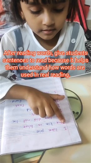 Dhanashri Khadse on Instagram: "“Help students improve reading fluency by practicing sentences.” #readingfluency #wordswordswords #wagholipune💫❤️ #MarathiParents #flashcardsforkids"