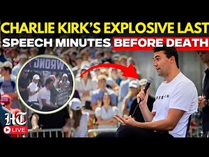 Charlie Kirk's LAST SPEECH Live: Charlie Kirk’s Explosive Speech Before Assassination Goes Viral
