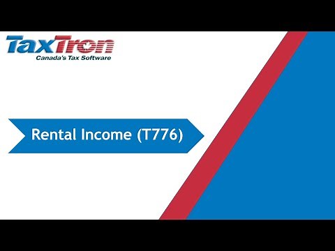 Rental Income Reporting (T776).