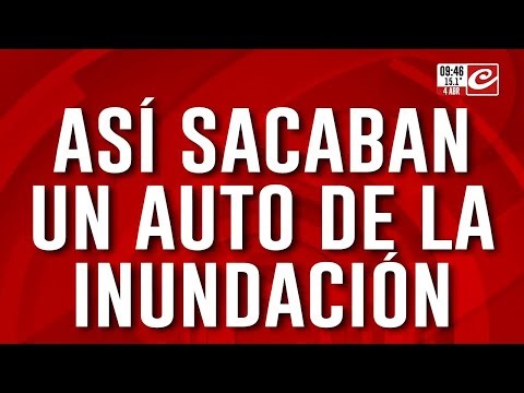 Amazing video shows how they rescued a car from the flood