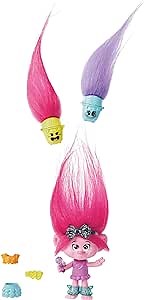 Mattel DreamWorks Trolls Band Together Hair Pops Small Doll, Queen Poppy with Removable Clothes & 3 Surprise Accessories